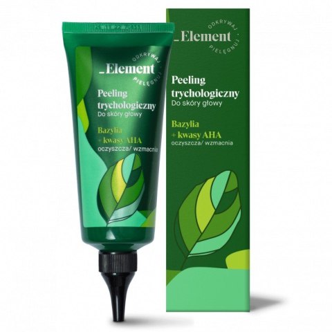 ELEMENT Peeling trychologiczny do skóry głowy Bazylia + Kwasy AHA 100 ml ELEMENT Peeling trychologiczny do skóry głowy Bazylia + Kwasy AHA 100 ml