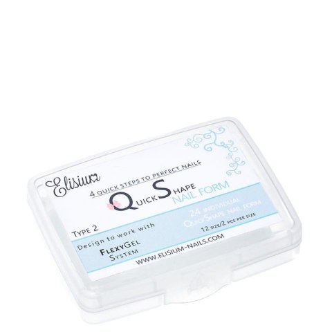 ELISIUM Quick Shape Nail Form Formy do akrylożelu Typ 2 1op.-24szt