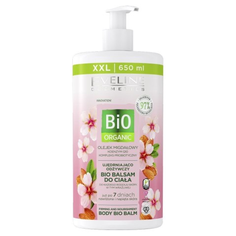 EVELINE Bio Organic Ujędrniająco-odżywczy bio balsam do ciała - Olejkiem migdałowym 650 ml EVELINE Bio Organic Ujędrniająco-odżywczy bio balsam do ciała - Olejkiem migdałowym 650 ml
