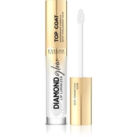 EVELINE Diamond Glow Lip Luminizer Błyszczyk do ust z kwasem hialuronowym nr 01 4.5 ml