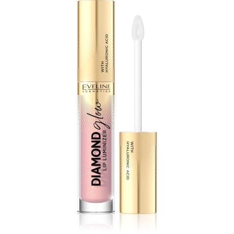 EVELINE Diamond Glow Lip Luminizer Błyszczyk do ust z kwasem hialuronowym nr 03 4.5 ml EVELINE Diamond Glow Lip Luminizer Błyszczyk do ust z kwasem hialuronowym nr 03 4.5 ml