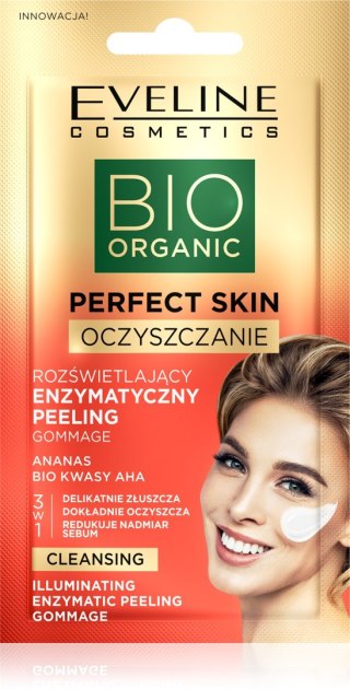 EVELINE Perfect Skin Rozświetlający enzymatyczny peeling gommage 8 ml