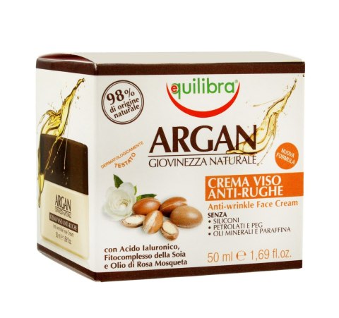 Equilibra Argan Krem przeciwzmarszczkowy do twarzy - cera dojrzała 50ml Equilibra Argan Krem przeciwzmarszczkowy do twarzy - cera dojrzała 50ml