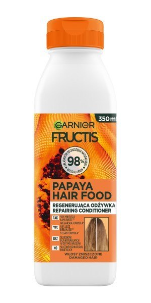 Fructis Hair Food Papaya Odżywka regenerująca do włosów zniszczonych 350ml Fructis Hair Food Papaya Odżywka regenerująca do włosów zniszczonych 350ml