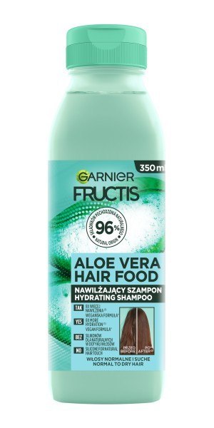 GARNIER Fructis Hair Food Aloe Szampon nawilżający do włosów normalnych i suchych 350 ml