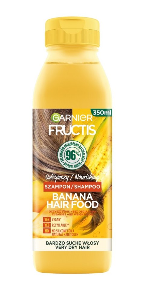 GARNIER Fructis Hair Food Banana Szampon odżywczy do włosów bardzo suchych 350 ml