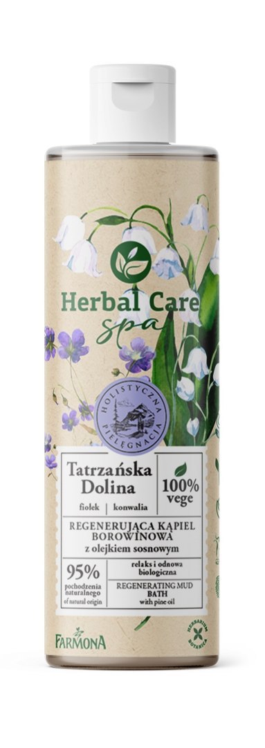 HERBAL CARE Spa Regenerująca kąpiel borowinowa z olejkiem sosnowym Tatrzańska Dolina 400 ml