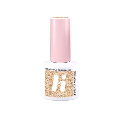 HI HYBRID Lakier hybrydowy Ballerina #135 Rose Gold Sequin 5ml HI HYBRID Lakier hybrydowy Ballerina #135 Rose Gold Sequin 5ml