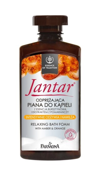 JANTAR Odprężająca piana do kąpieli z esencją bursztynową i ekstraktem z pomarańczy 330 ml