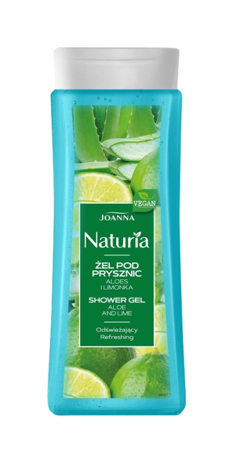 JOANNA Naturia Żel pod prysznic - Aloes i Limonka 300 ml JOANNA Naturia Żel pod prysznic - Aloes i Limonka 300 ml