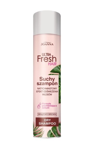 JOANNA Ultra Fresh Hair Suchy szampon Brown 200 ml