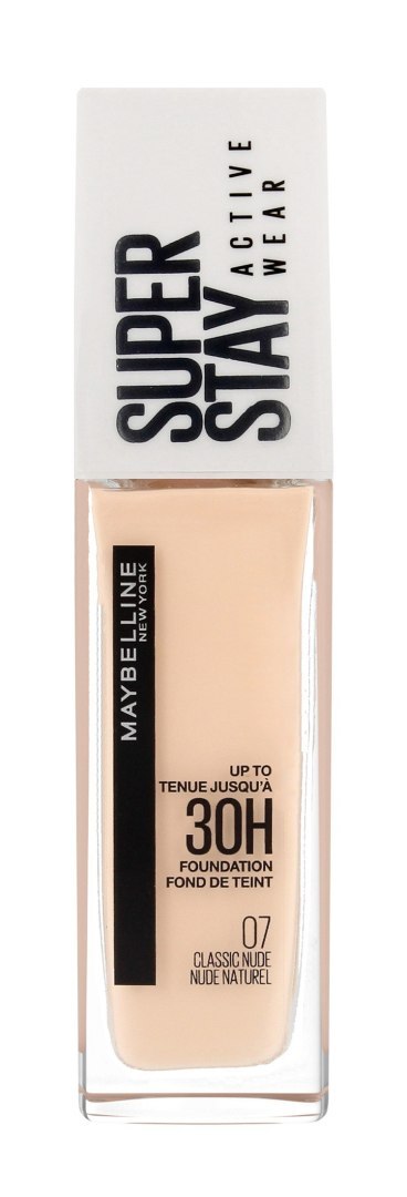 Maybelline Super Stay Active Wear 30H Podkład długotrwały nr 07 Classic 30ml Maybelline Super Stay Active Wear 30H Podkład długotrwały nr 07 Classic 30ml