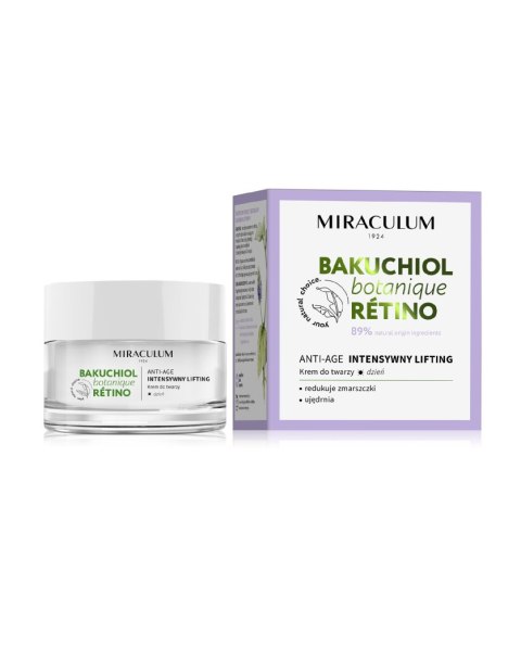 Miraculum Bakuchiol Botanique Retino Krem na dzień - intensywny lifting 50ml Miraculum Bakuchiol Botanique Retino Krem na dzień - intensywny lifting 50ml