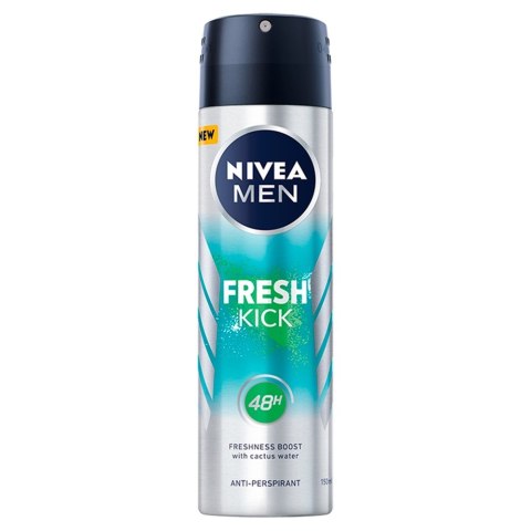 NIVEA MEN Antyperspirant w sprayu Fresh Kick 150 ml NIVEA MEN Antyperspirant w sprayu Fresh Kick 150 ml