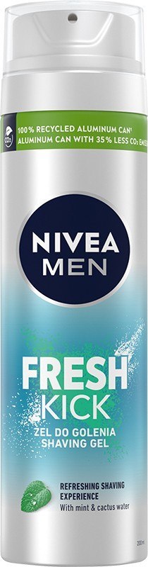 NIVEA MEN Żel do golenia Fresh Kick 200 ml