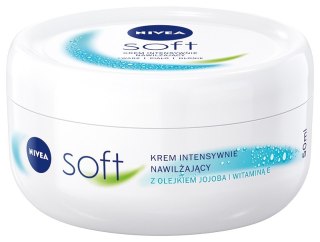 NIVEA Soft Krem intensywnie nawilżający z olejkiem jojoba i witaminą E 50 ml