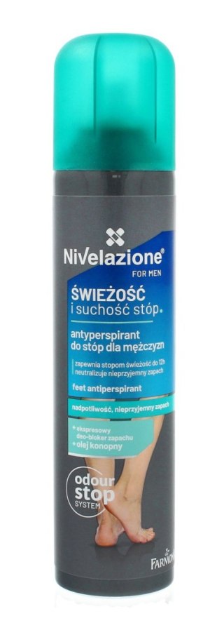 NIVELAZIONE For Men Antyperspirant do stóp dla mężczyzn Świeżość i suchość 180 ml