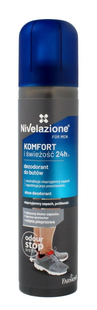 NIVELAZIONE For Men Dezodorant do butów dla mężczyzn Komfort i świeżość 24H 180 ml