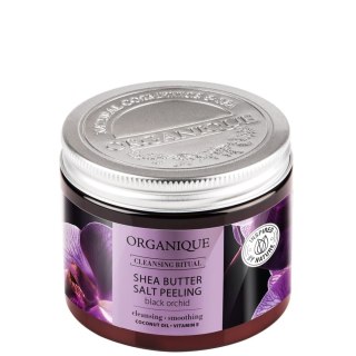 ORGANIQUE Black Orchid Peeling solny z masłem shea 200g