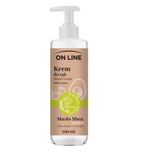 On Line From Plants With Love Krem do rąk Masło Shea i Awokado 190ml