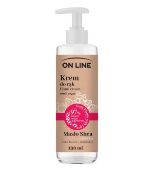 On Line From Plants With Love Krem do rąk Masło Shea i Żurawina 190ml