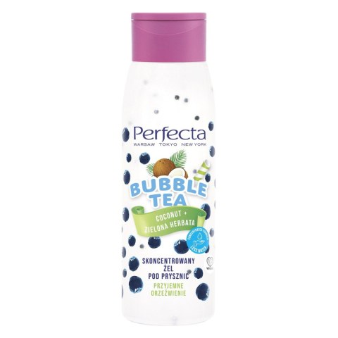 PERFECTA Bubble Tea Skoncentrowany żel pod prysznic - Coconut + Zielona Herbata 400 ml