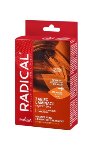 RADICAL Regenerujący zabieg laminacji do włosów suchych i łamliwych 1 op.