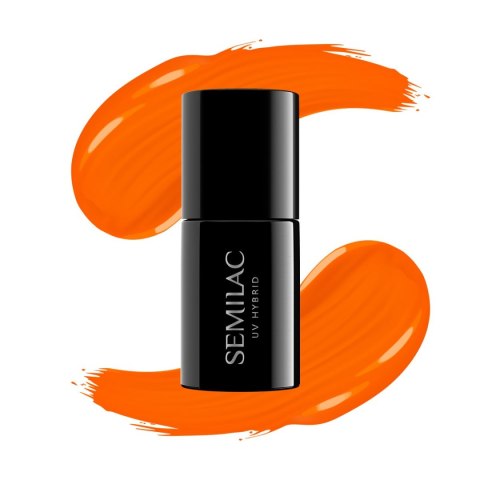 SEMILAC Lakier hybrydowy 566 Neon Orange 7 ml SEMILAC Lakier hybrydowy 566 Neon Orange 7 ml