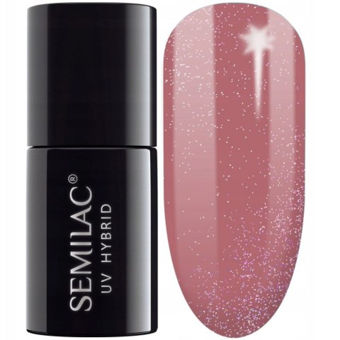 SEMILAC Lakier hybrydowy Shimmer 321 Dust Caramel 7 ml SEMILAC Lakier hybrydowy Shimmer 321 Dust Caramel 7 ml