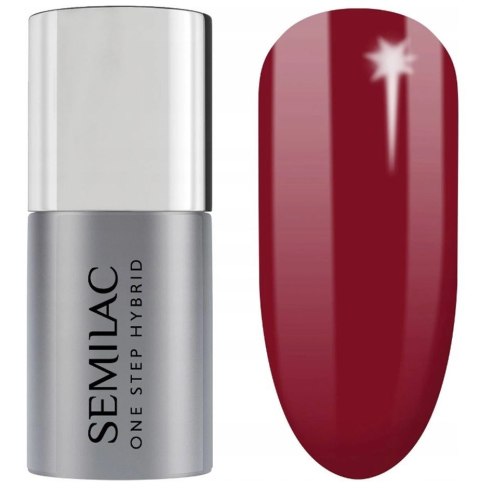 SEMILAC One Step Hybrid Lakier hybrydowy do paznokci S580 Crimson 5 ml SEMILAC One Step Hybrid Lakier hybrydowy do paznokci S580 Crimson 5 ml