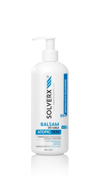 SOLVERX Atopic Skin Balsam do ciała - łagodzący podrażnienia i przeciwzapalny 400ml