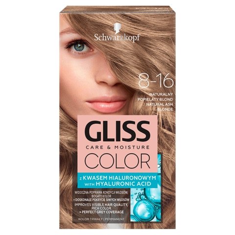 Schwarzkopf Gliss Color Krem koloryzujący nr 8-16 Naturalny Popielaty Blond 1op. Schwarzkopf Gliss Color Krem koloryzujący nr 8-16 Naturalny Popielaty Blond 1op.