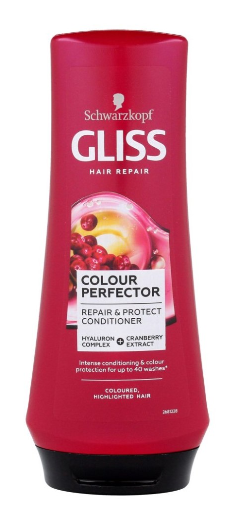 Schwarzkopf Gliss Hair Repair Odżywka do włosów farbowanych Ultimate Color 200ml Schwarzkopf Gliss Hair Repair Odżywka do włosów farbowanych Ultimate Color 200ml