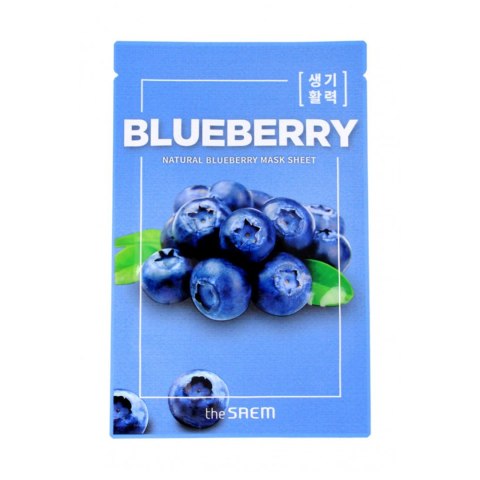 THE SAEM Natural Mask Sheet Maska na tkaninie Blueberry THE SAEM Natural Mask Sheet Maska na tkaninie Blueberry