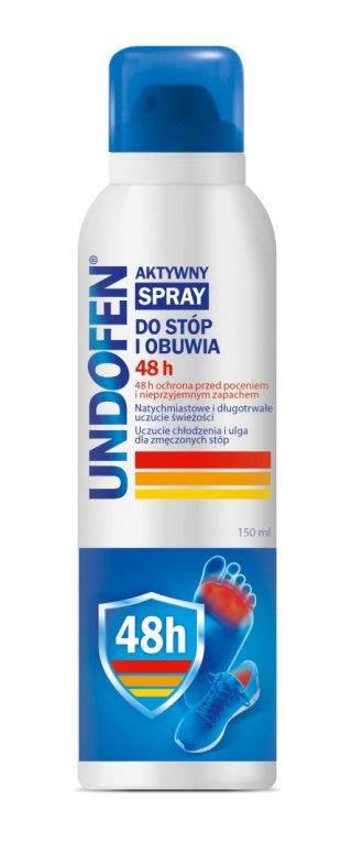 UNDOFEN Aktywny spray do stóp i obuwia 48H 150 ml