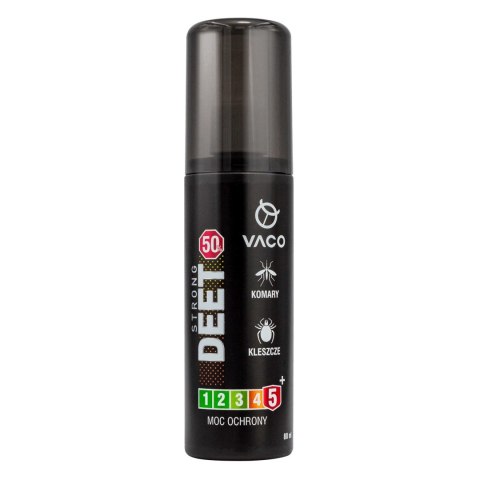 VACO STRONG DEET 50 Płyn na kleszcze,komary i meszki 80ml VACO STRONG DEET 50 Płyn na kleszcze,komary i meszki 80ml