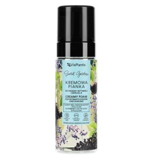 VIS PLANTIS Secret Garden Kremowa Pianka do higieny intymnej i depilacji - Czarny Bez i Kwas Mlekowy 170ml