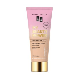 AA My Beauty Power Witamina C Podkład rozświetlający 01 Vanilla 30ml