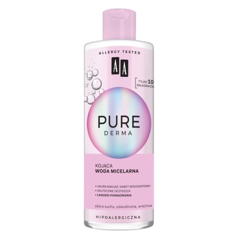 AA Pure Derma Kojąca Woda micelarna - cera sucha,odwodniona,wrażliwa 400ml