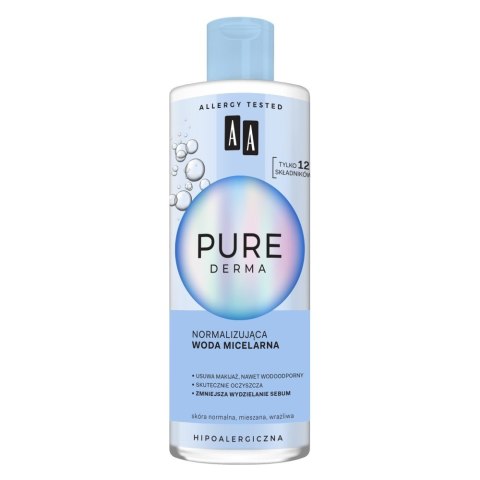 AA Pure Derma Normalizująca Woda micelarna - cera normalna,mieszana,wrażliwa 400ml