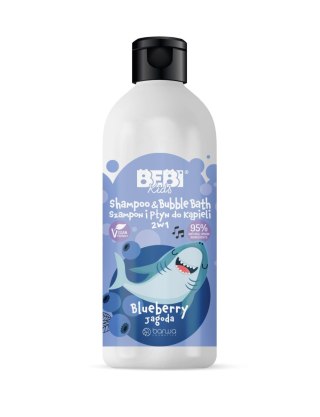 BARWA Bebi Kids Szampon i Płyn do kąpieli 2w1 - Jagoda 500ml