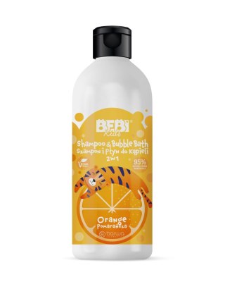 BARWA Bebi Kids Szampon i Płyn do kąpieli 2w1 - Pomarańcza 500ml