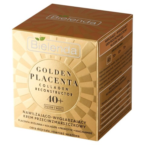 BIELENDA GOLDEN PLACENTA 40+ Nawilżająco Wygładzający Krem przeciwzmarszczkowy na dzień i noc 50ml