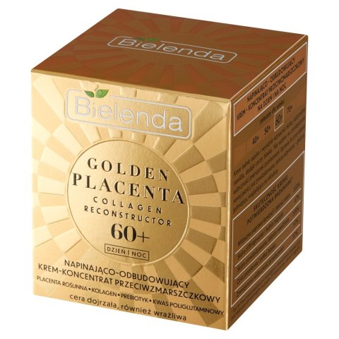 BIELENDA GOLDEN PLACENTA 60+ Napinająco Odbudowujący Krem-koncentrat przeciwzmarszczkowy na dzień i noc 50ml