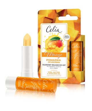 Celia Pomadka ochronna - Olejkowy balsam do ust Mango 1szt