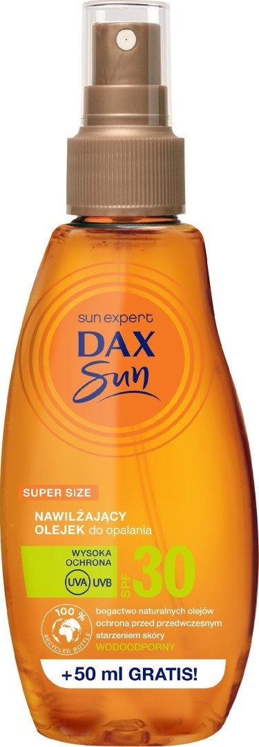 Dax Sun Nawilżający Olejek do opalania SPF30 200ml