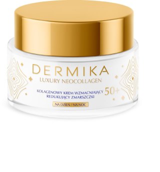 Dermika Luxury Neocollagen 50+ Kolagenowy Krem wzmacniający redukujący zmarszczki na dzień i noc 50ml