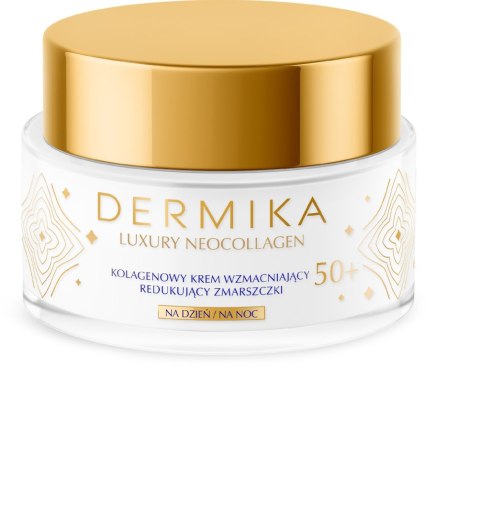 Dermika Luxury Neocollagen 50+ Kolagenowy Krem wzmacniający redukujący zmarszczki na dzień i noc 50ml