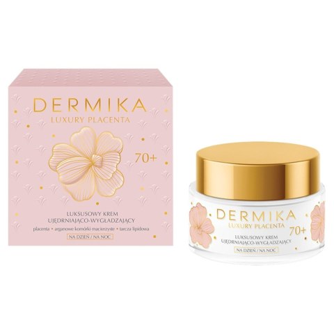 Dermika Luxury Placenta 70+ Luksusowy Krem ujędrniająco - wygładzający na dzień i noc 50ml