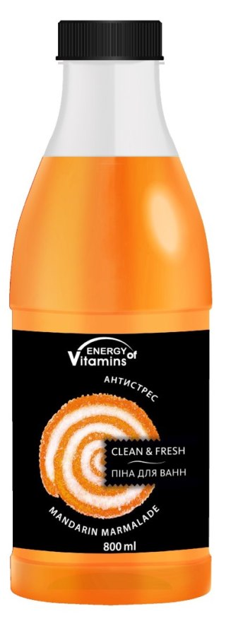 ENERGY OF VITAMINS Pianka do kąpieli Mandarin Marmalade 800ml